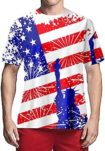 Оформление Turtlenecks За Мъже с Дълъг Ръкав За Мъже на S Флаг на САЩ на Американската Патриотическая Тениска Къс Ръкав Iron на Трансфери за Т