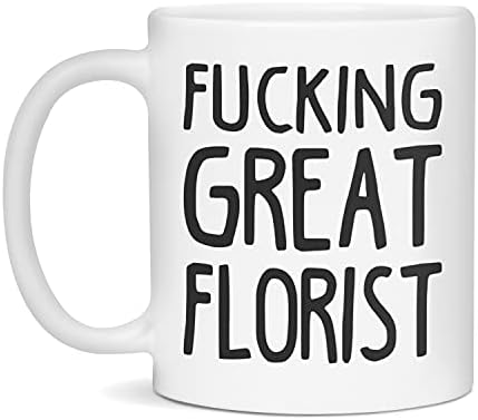 Охренительно готино цвете за подарък офис чаша със саркастичен тяхното чувство за хумор за възрастни, 11 Грама