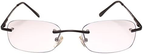 Съвременните Очила за четене с Черна Правоъгълна Бифокальной Лупа 2.25 Без Рамки Reade
