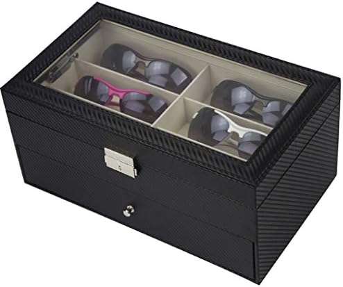 Кутия за съхранение на UXZDX CUJUX - Кожена Люк На Покрива, Кутия За Съхранение на Модните Слънчеви Очила, Многоразмерная