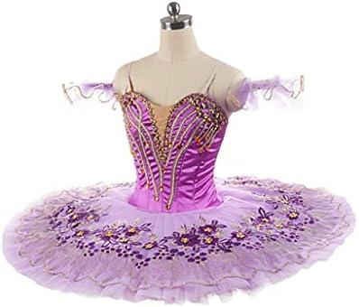TJLSS Професионален Балетен костюм За балет, Лилава Женски Балетное сценичното рокля за изказвания, Блинная