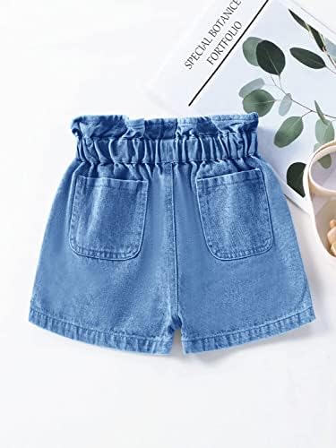 Дънкови шорти Miniketty за момичета, Ежедневни Летни Дънкови къси панталони с Джобове