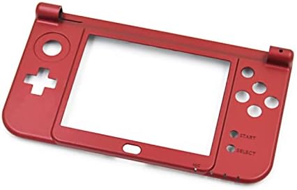 New3DSXL Shell C Предна панел Металик Червено Подмяна на Оригинала, за Преносима игрова конзола Nintendo New3DS