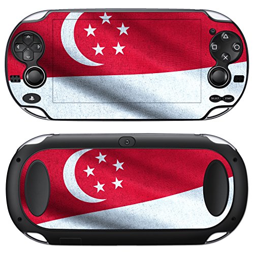 Стикер-стикер на Sony PlayStation Vita Design Skin флаг на Сингапур за PlayStation Vita