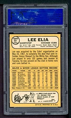 1968 Topps 561 Ли Елия Чикаго Къбс (Бейзболна картичка) PSA PSA 9.00 Къбс
