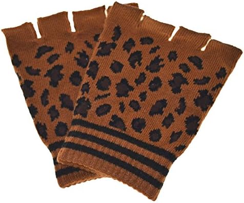 Ръкавици без пръсти Леопардовые