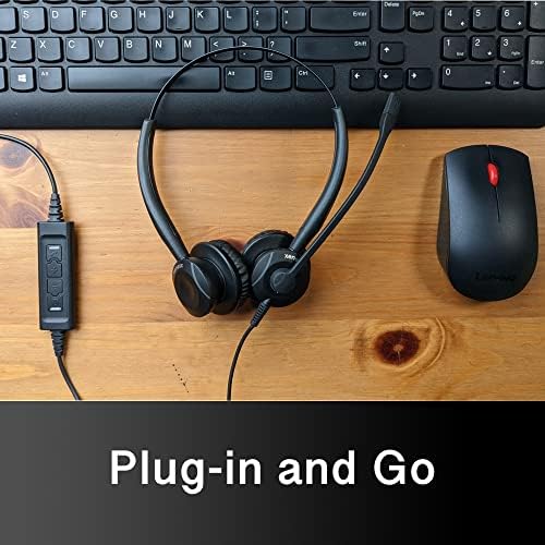 USB-адаптер Global Teck Worldwide 504P за слушалки Plantronics и Addasound се Свързва към слушалките за PC,