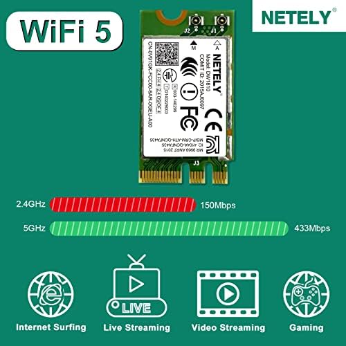 NETELY IEEE 802.11 AC WiFi 5 Интерфейс NGFF M2 двойна лента WiFi-адаптер 600 Mbps за лаптоп-Карта Wi-Fi NGFF