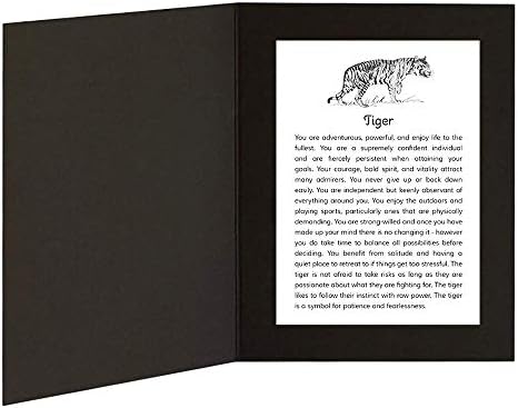 Тигър със съобщение за Могучем Животинското в рамката на папки с изображения с размер 5x7