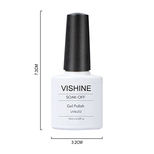 Гел-лак Vishine 10 МЛ Soak Off, UV Led Гел-Лак За нокти Bling Неонов Цвят, Дизайн на Нокти, Маникюр (3705)