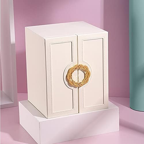 Кутия-Органайзер За Бижута от Орех, Многопластова Кутия С Двоен Чекмедже, Калъфи за Съхранение на Обици, Колие, Кутия За Съхранение