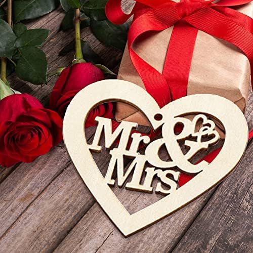 Любовта е Ден на Св. Валентин Окачен Украшение От Кухи Дървени Стърготини Дърворезба Сърцето на Сватбен Фестивал