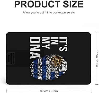 Това е в моята ДНК Уругвайско Флаг Кредитна Банкова карта, USB Флаш памети Преносима карта с памет За съхранение