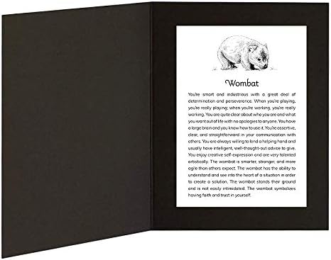 Wombat със Съобщение за Могучем Животинското в рамката на папки с изображения с размер 5x7