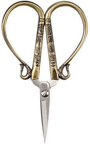 Ножици за бродиране от семейния Вещи в Старинен стил, с Декоративни алуминиеви джанти, Дръжки със Слънчев мотив
