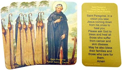 Westmon Works Светиите картички на Св. Перегрина, Покровител на рак, Набор от Символични карти, 10