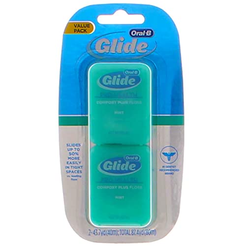 Конец за зъби Glide Pro Health Comfort Plus с вкус на мента, 87,4 ярд - 48 на опаковката.4848