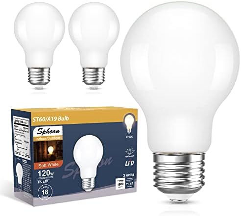 Led лампа с регулируема яркост, във формата на топка, което е равно на 120 W, Лампи Edison Стандарт E26 12 W