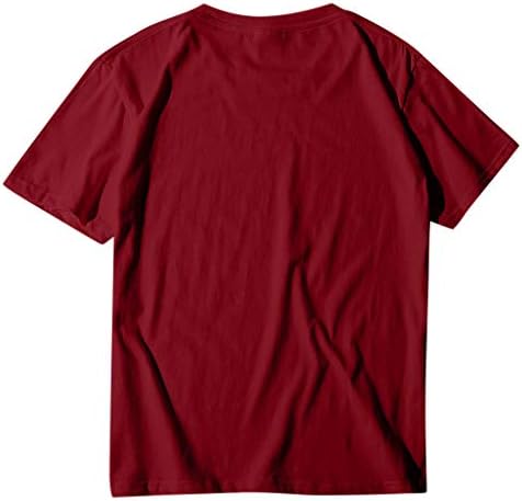 Модерни Ежедневни Ризи с Кръгло Деколте и Къс Ръкав, Класически Дишащи Графични Блузи за Жени, Лятна Свободна