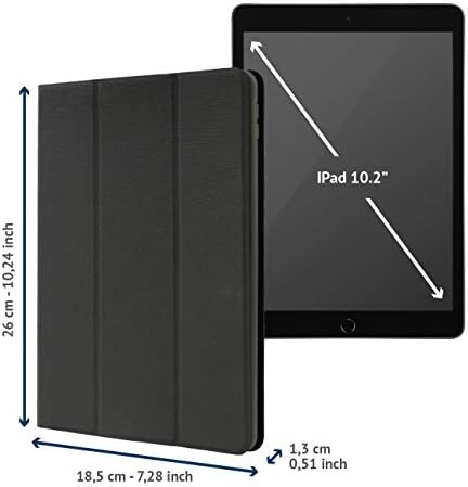 Чанта Tucano Up Plus IPD102UPP-BK с капак за iPad 10.2 инча (2019/2020, 7/8) на Въздуха 10,5 Инча, Черен