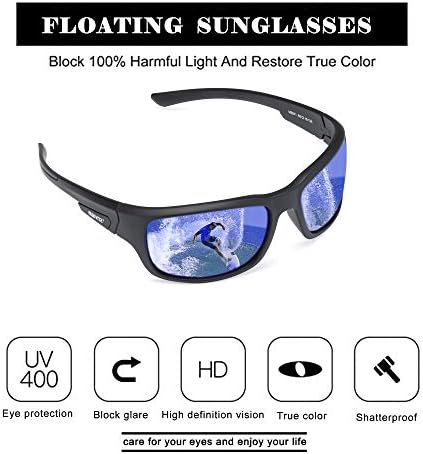 maivnz Плаващи Поляризирани Слънчеви Очила за Риболов За Мъже, Сърф, Каяк, Защита UV400, Непотопляемые Слънчеви