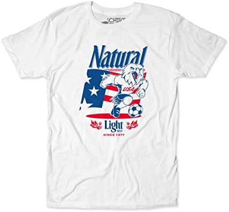 Тениска с надпис Natural Light Патриотичен Американски орел Четвърти юли Natty Бира