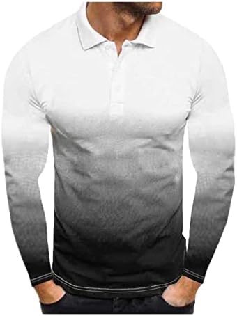 Класически Тениски за Мъже 2023, Непостоянно Пролетно Лятна Риза, Блуза с Градиентным Цветен Принтом, Върхове