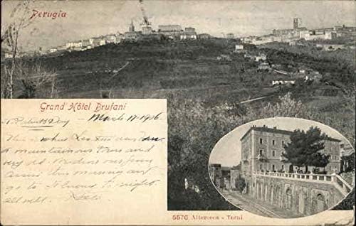 Перуджа: Grand Hotel хотел brufani Перуджа, Италия Оригиналната антични картичка 1908 г.