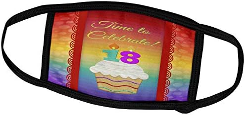 3D Дизайн на покани за рожден Ден Бевърли Търнър - Cupcake, Брой Свещи, Време, в Поканата за честването на 18-тата