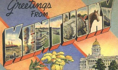 Здравейте от, пощенска Картичка от Кентъки