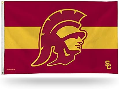 Знаме-Знамето на NCAA Southern California Trojans с размери 3 x 5 инча - Едностранен - На закрито или на открито