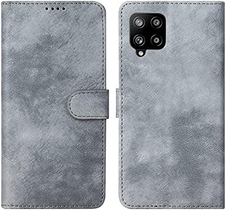 Чанта-портфейл за Samsung Galaxy A42 5G Калъф за телефон Хибриден [Изкуствена кожа + броня от TPU] [3 слота