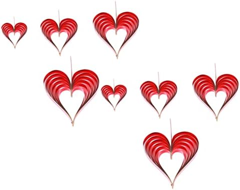Abaodam 8 бр. Макет на Окачването на Украса Форма на Сърце Любов Хелоуин Венец за Душата Декор Витрина на Магазин