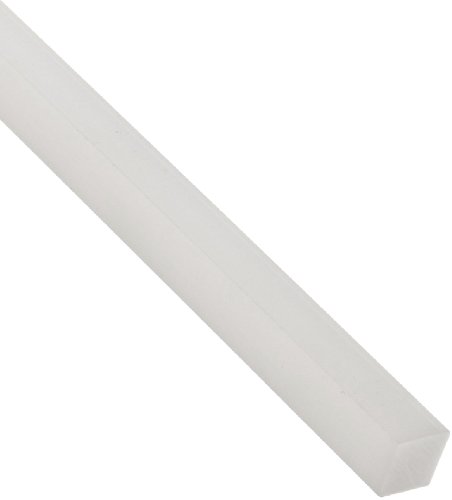 Ацеталь Правоъгълен Галя елегантен, ASTM D6100, Бял, 1-1 / 2 инча, ширина 4 инча, дължина 1 инч