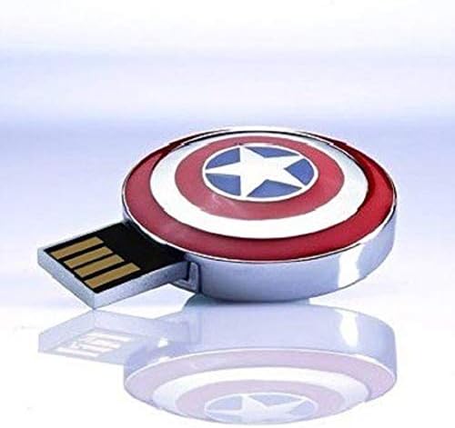 Преносим флаш памет USB 2.0 Shield of Captain America Plug and Play за PC / Mac/ Лаптоп / десктоп компютър /