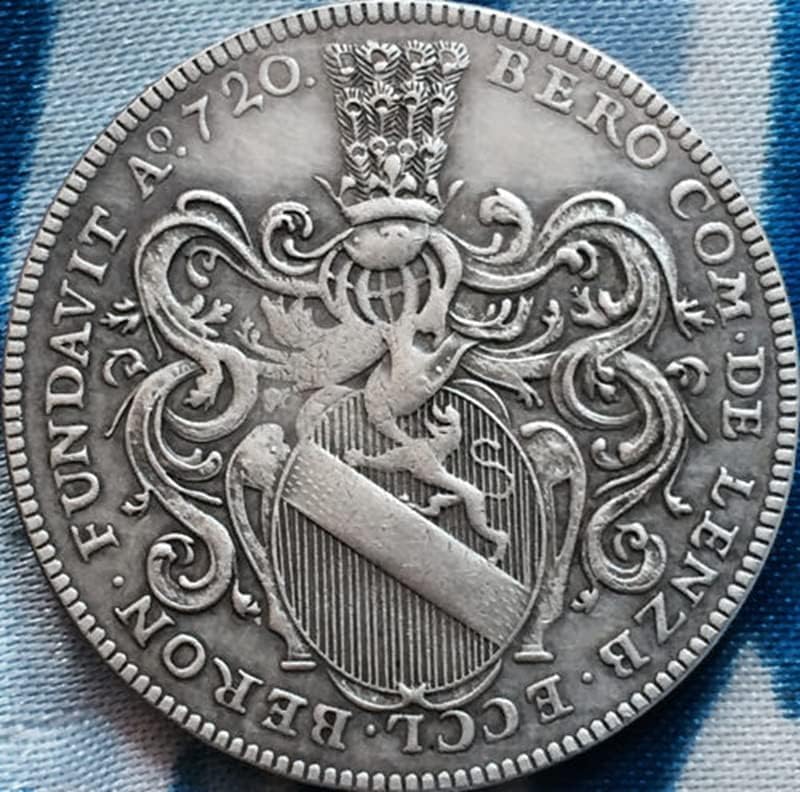 1720 Швейцарски Монети, Медни Посребрени Антични Монети Събиране На Монети Занаяти Могат Да Взривят