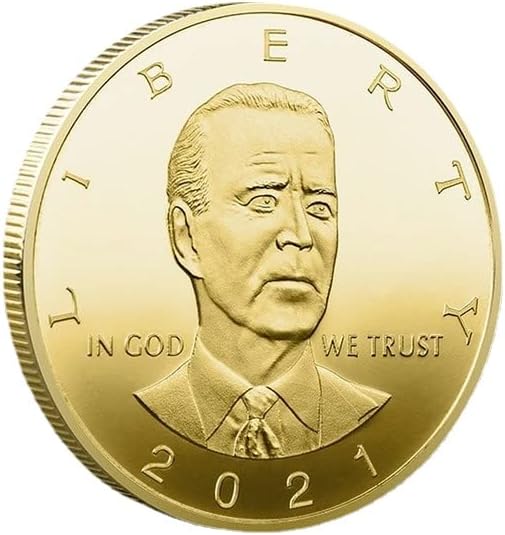 2021 46-ия Президент на Съединените Щати Байдън Портрет Релеф Възпоменателна Монета Сребърна Монета Златна монета