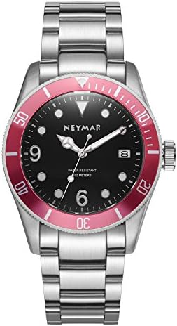 Мъжки Автоматичен часовник NEYMAR 41,5 мм, 300-метрови часовници за Водолази, 200-метров Часовник От Неръждаема Стомана