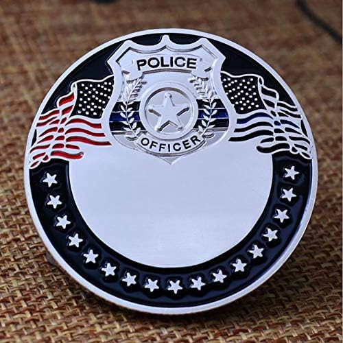 Тънка Синя Линия На Живота Имат Значение Полицейска Американска Монета На Повикване