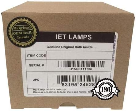 Лампи IET - за смяна на лампа на проектора Кристи LW551i в колекцията с оригинална лампа OEM Вътре (хранене
