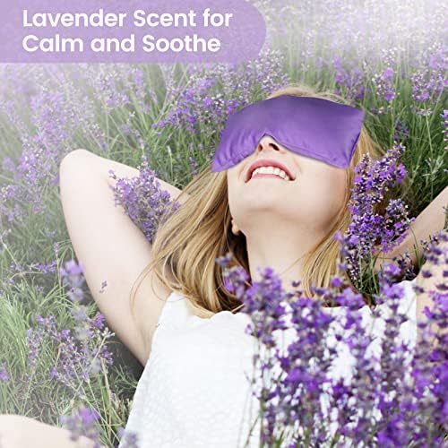 Възглавници за очите SuzziPad с лавандула за релакс с Ароматерапия, Утяжеляющая Маска за очи за сън, Медитация,