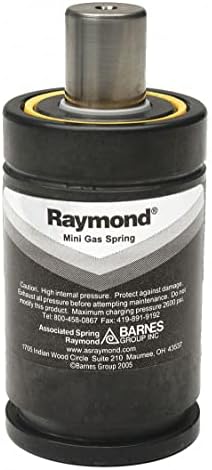Газова пружина RAYMOND: Азот, за тежки условия на експлоатация, 11 240 паунда, въглеродна стомана, Размер на