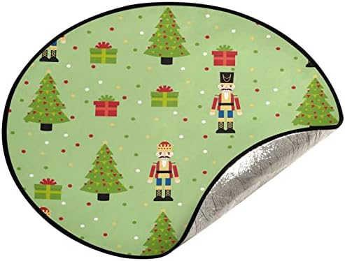 Коледно Дърво CUPADA Лешникотрошачката, Подложки за Коледната Елха, Водоустойчив Пола за коледно дърво, Зелено