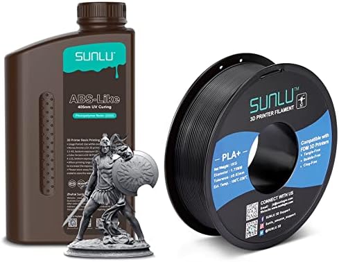 SUNLU 2000g ABS-Подобна на Смола за 3D-принтер, Фотополимерная 3D-смола бързо втвърдяване 405 nm UV-втвърдяване
