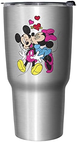 Пътна Чаша с изолация Disney Mickey Minnie Love 27 грама от Неръждаема Стомана, 27 Грама, Боядисана