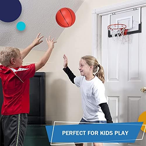 5-ИНЧОВ мини-Баскетбол от PVC за мини-обръчи за баскетбол в стаята, Мека 5-инчов Гума Малка Баскетболна топка