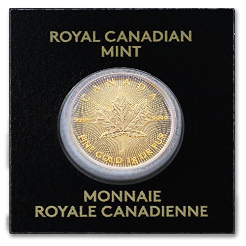 2022 Монета от Канадския злато с кленов лист с тегло 1 грам .9999 Диамант, Без да се свържат със сертификат