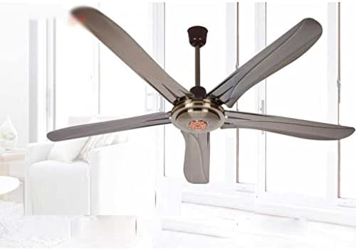 BKDFD 56-Инчов Вентилатор на Тавана с Пятистворчатым Ретро-Вентилатор на тавана за Хранене, Хол (Цвят: D, размер: