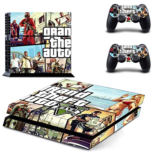 За PS5 ЦИФРОВА игра Grand GTA Theft And Auto Стикер на корицата на PS4 или PS5 За конзолата PlayStation 4 или 5 и контролери Vinyl Стикер DUC-5199