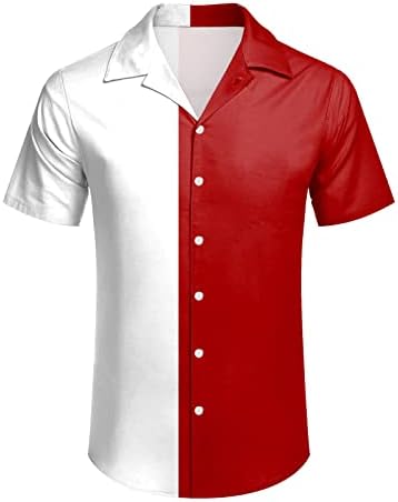 2023 Нови Мъжки Ежедневни Ризи с Къс Ръкав за Пролет и лято, с Отложным яка и 3D Принтом, Модерен Топ, Блуза,